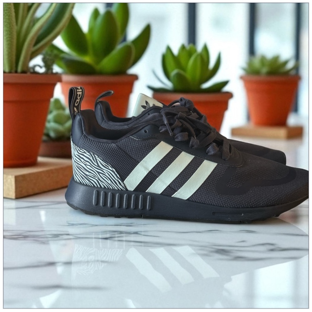 Adidas Navy Blue Sneakers with White Stripes
